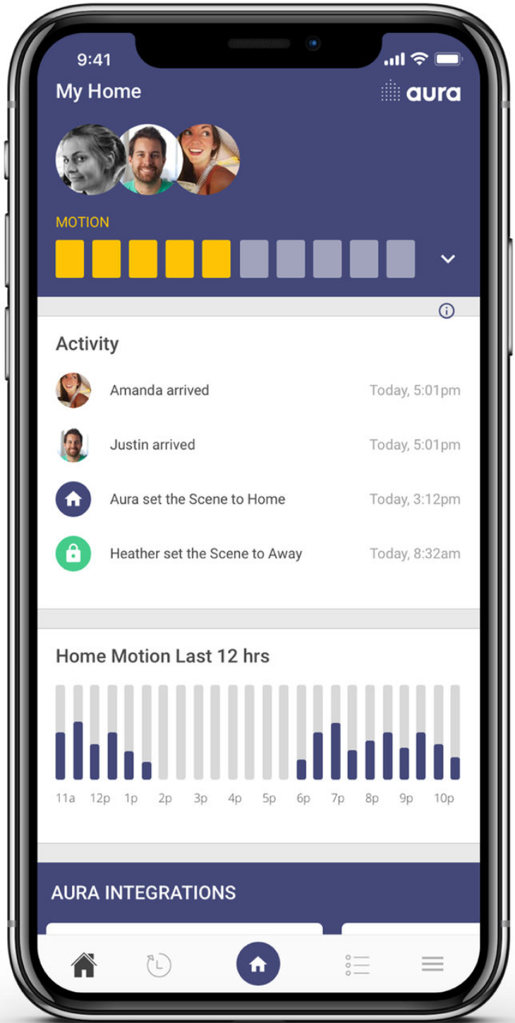 Aura Home App Screenshot